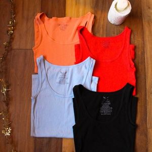 Faded Glory Assorted Ribbed Tanks (S)